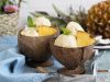 Helado de piña y coco