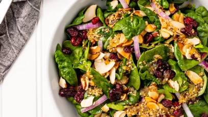 Ensalada de Almendras y Espinacas