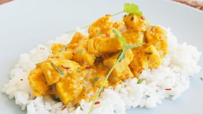 Pollo al Curry con Arroz