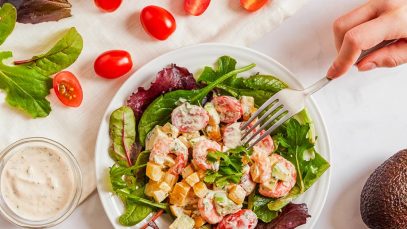 Ensalada de Camarones y Aguacate