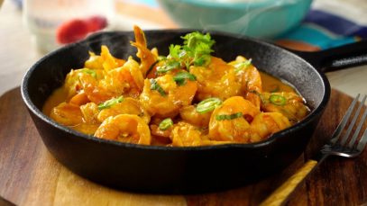Camarones en Salsa de Coco
