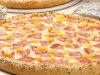 Pizza de piña y jamón